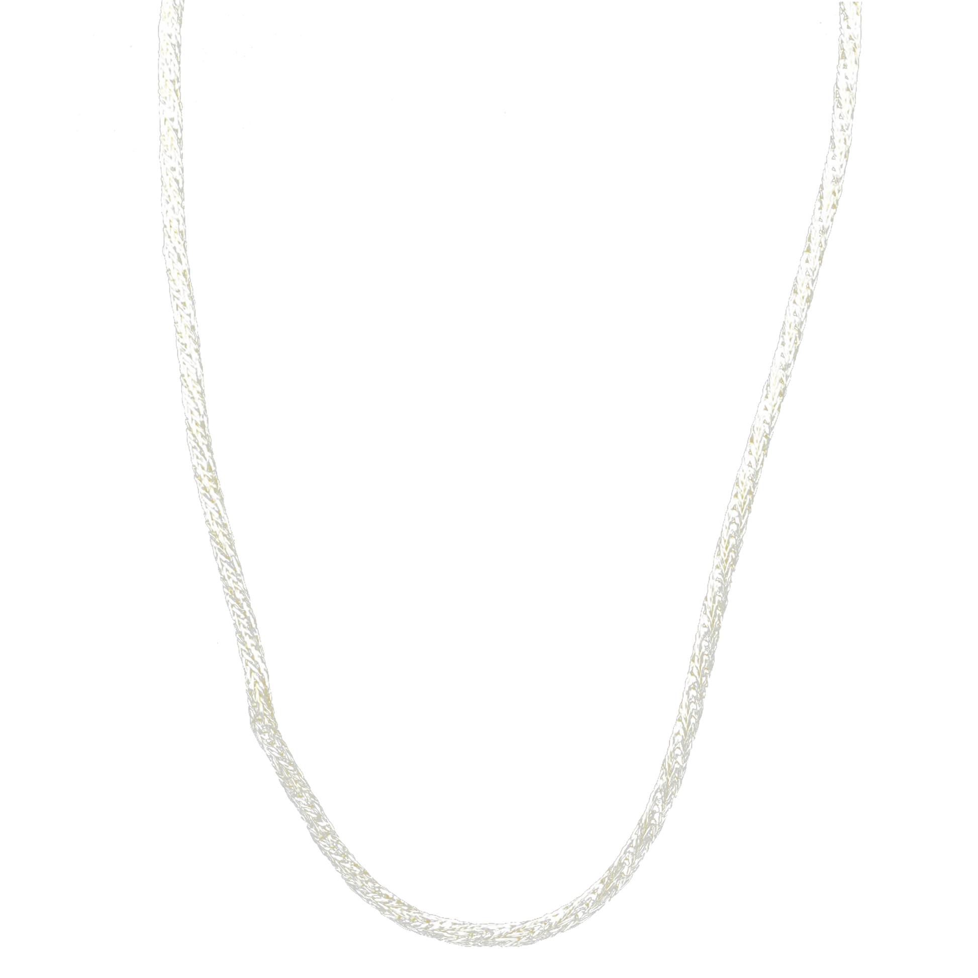Braided Brass Silver Plated Chain - DeKulture DKW-1144-SLC