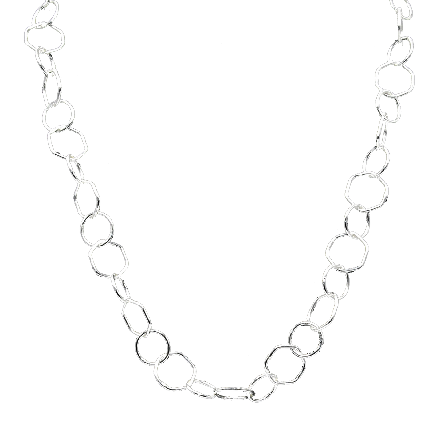 Braided Brass Silver Plated Chain - DeKulture DKW-1144-SLC