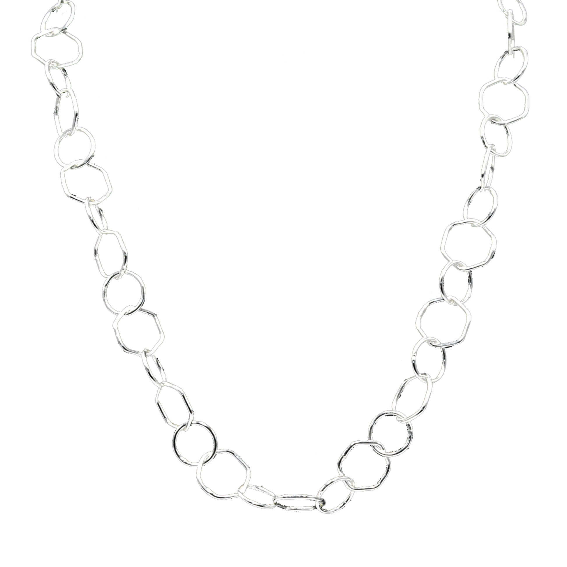 Braided Brass Silver Plated Chain - DeKulture DKW-1144-SLC