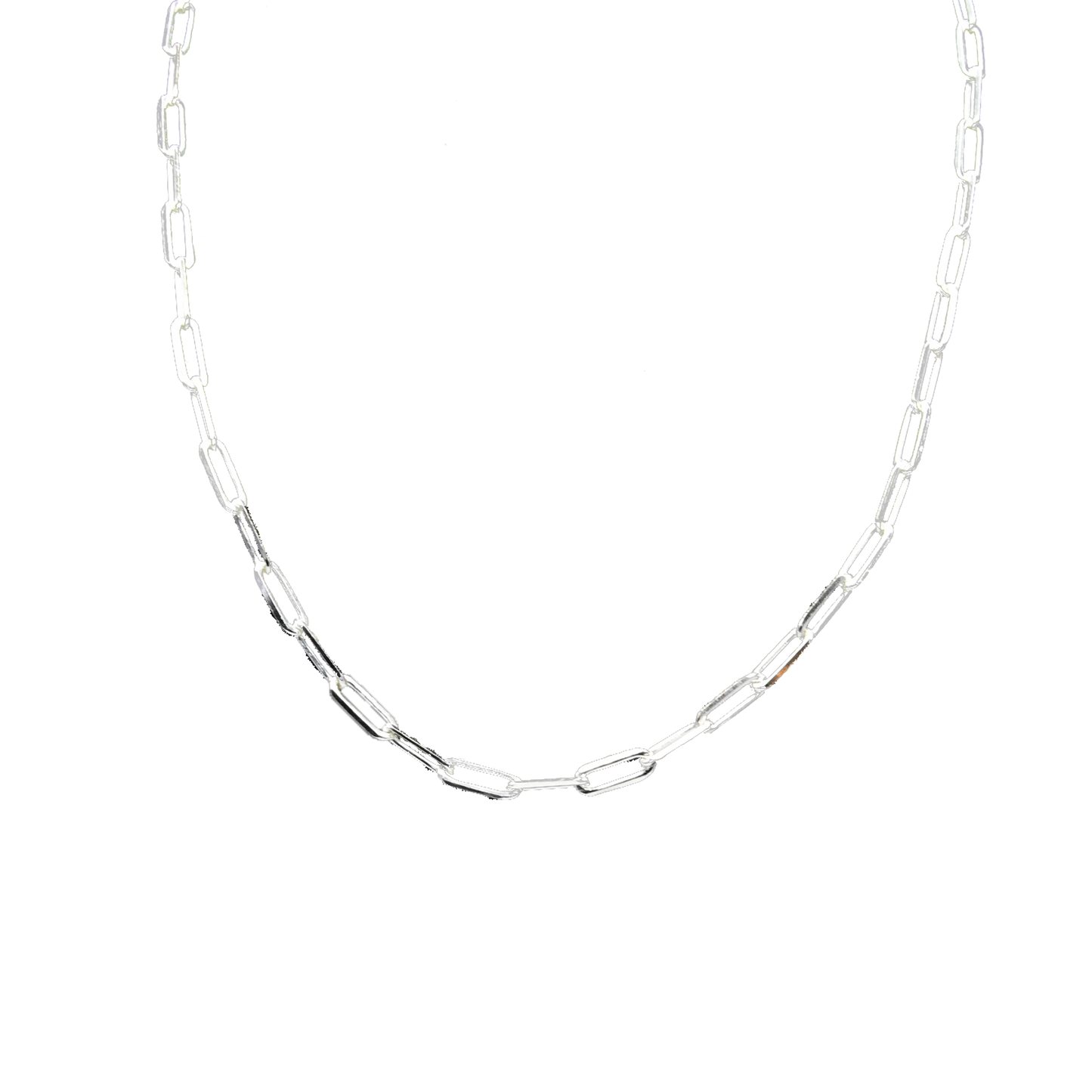 Rolo Brass Silver Plated Chain - DeKulture DKW-1147-SLC