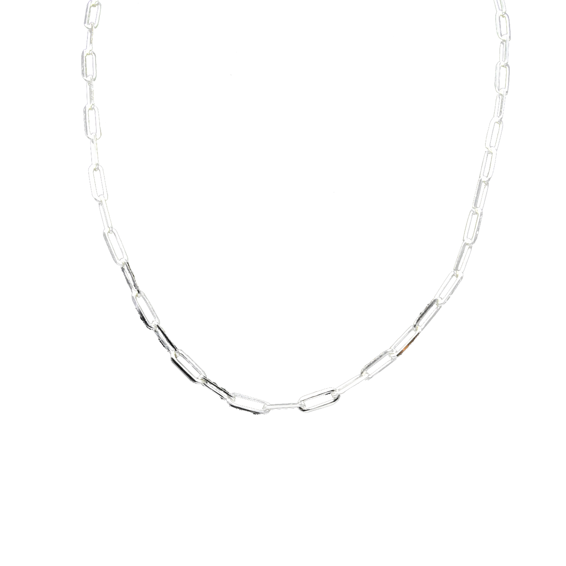 Rolo Brass Silver Plated Chain - DeKulture DKW-1147-SLC