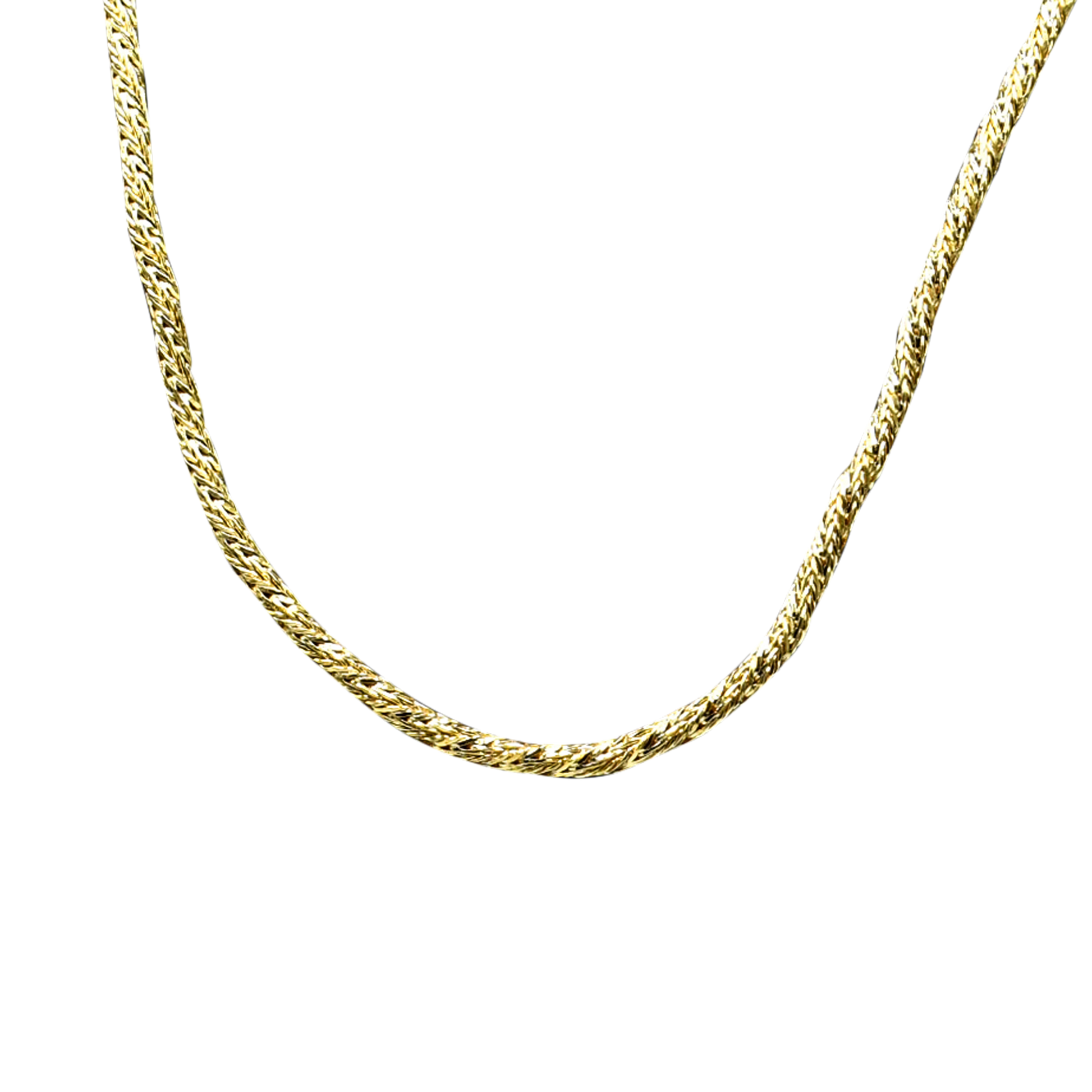 Braided Brass Gold Plated Chain - DeKulture DKW-1159-GLC