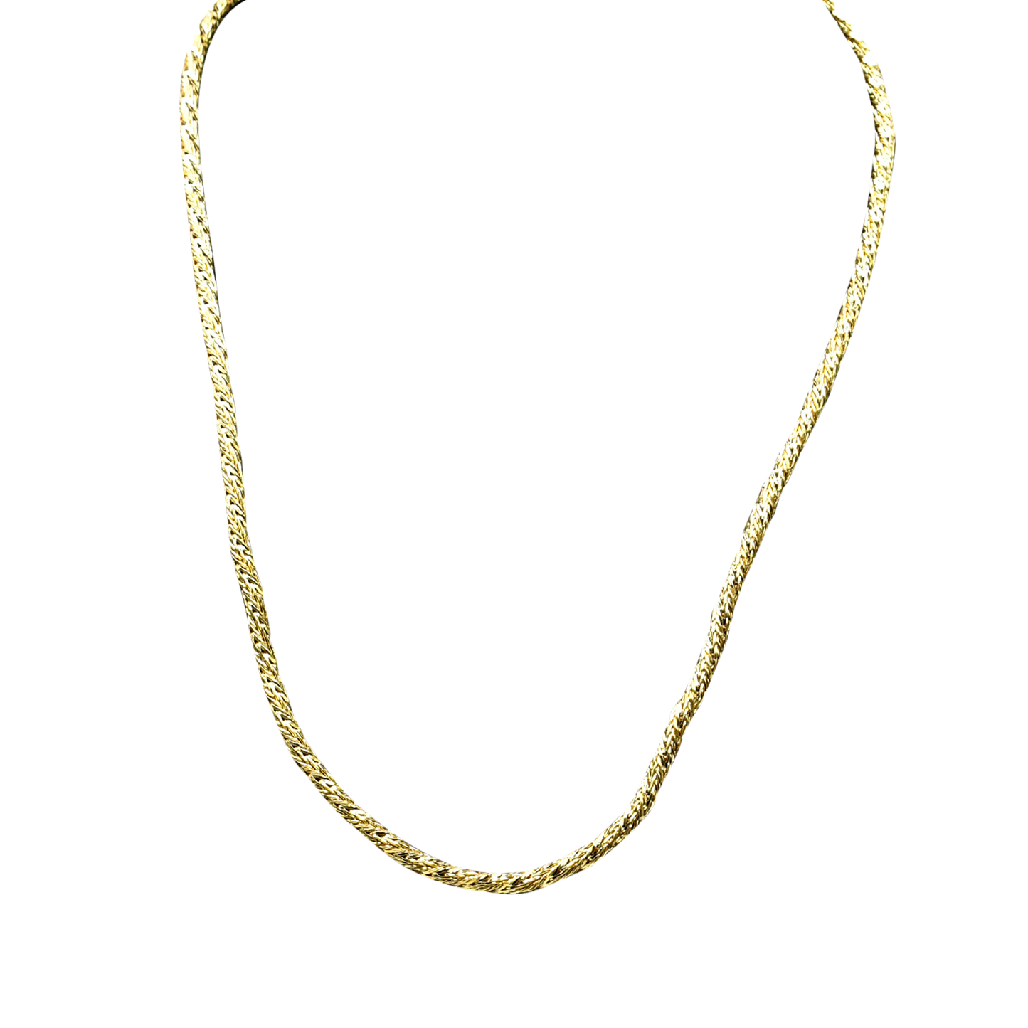 Uneven Brass Gold Plated Chain - DeKulture DKW-1158-GLC