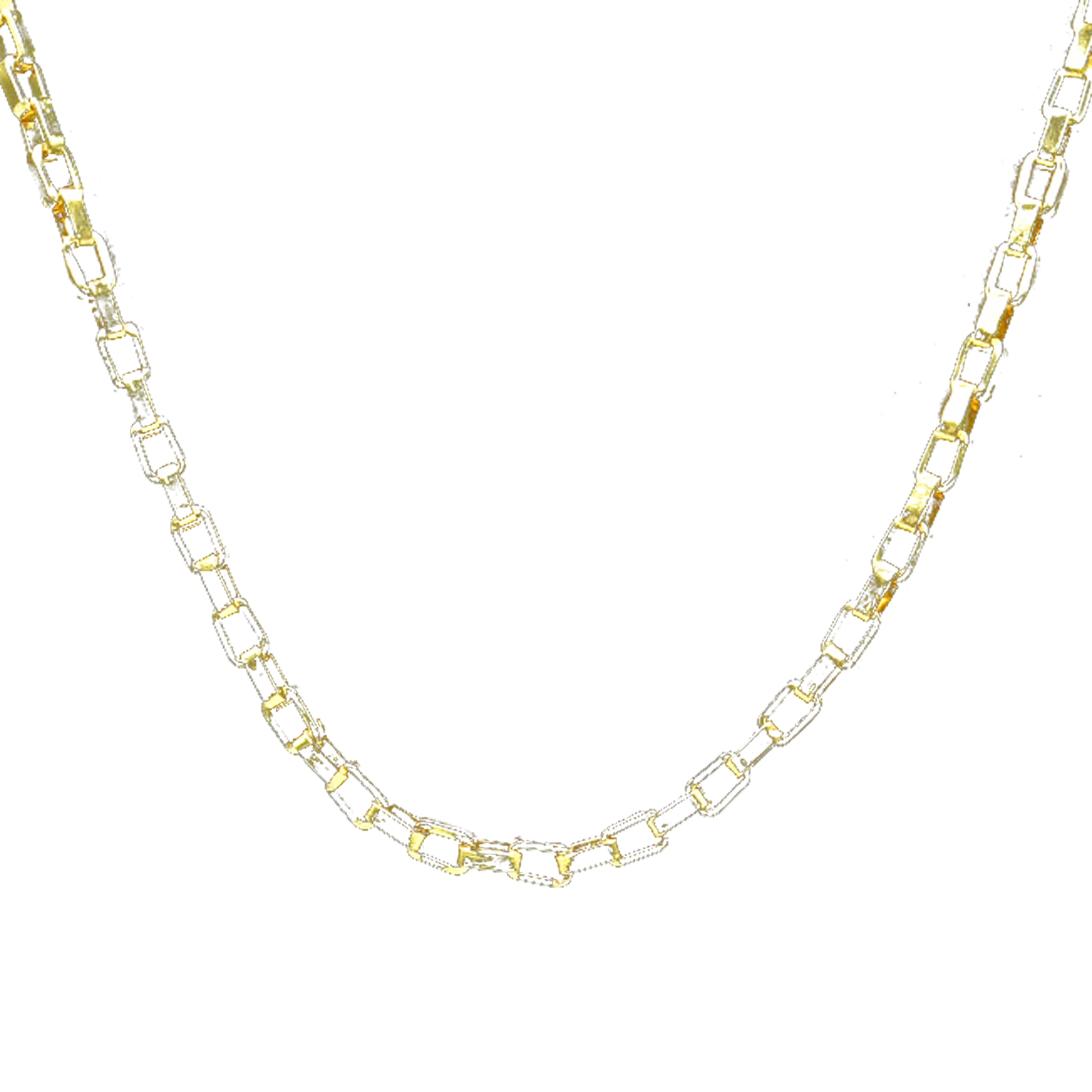 Box Brass Gold Plated Chain - DeKulture DKW-1161-GLC