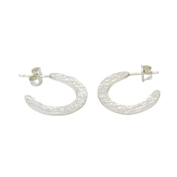 925 Sterling Silver Open Hoop Earring - DeKulture DKW-1313-SEJ