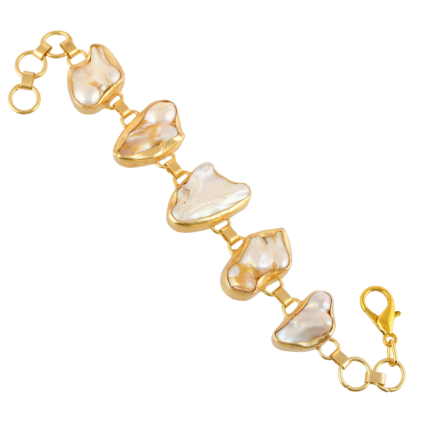 Baroque Pearl Rough Gemstone Bracelet - DeKulture DKW-1044-BRJ