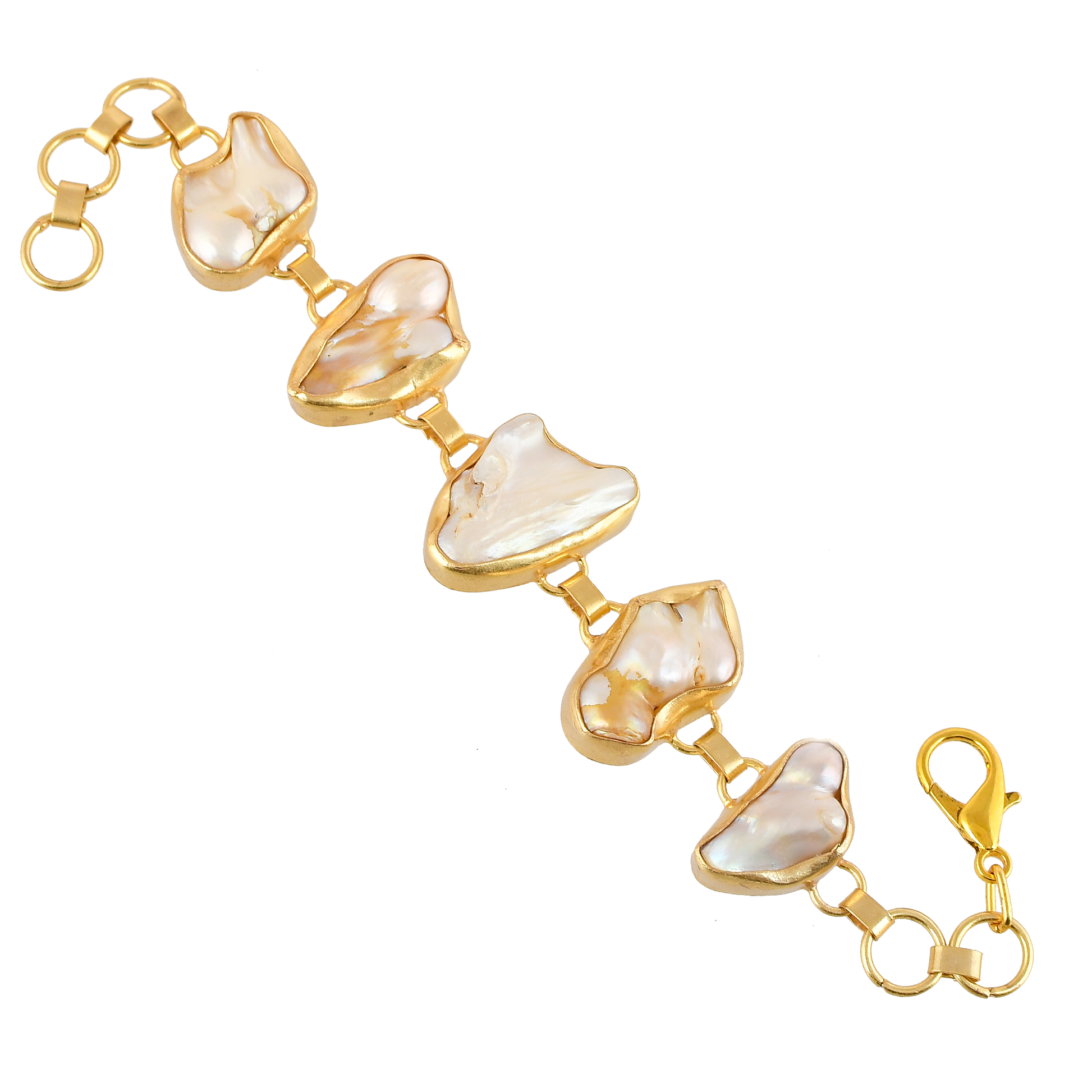 Baroque Pearl Rough Gemstone Bracelet - DeKulture DKW-1044-BRJ