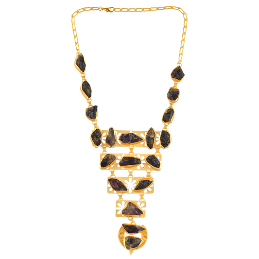 Rose Quartz Rough Gemstone Stud Earring - DeKulture DKW-1047-SEJ