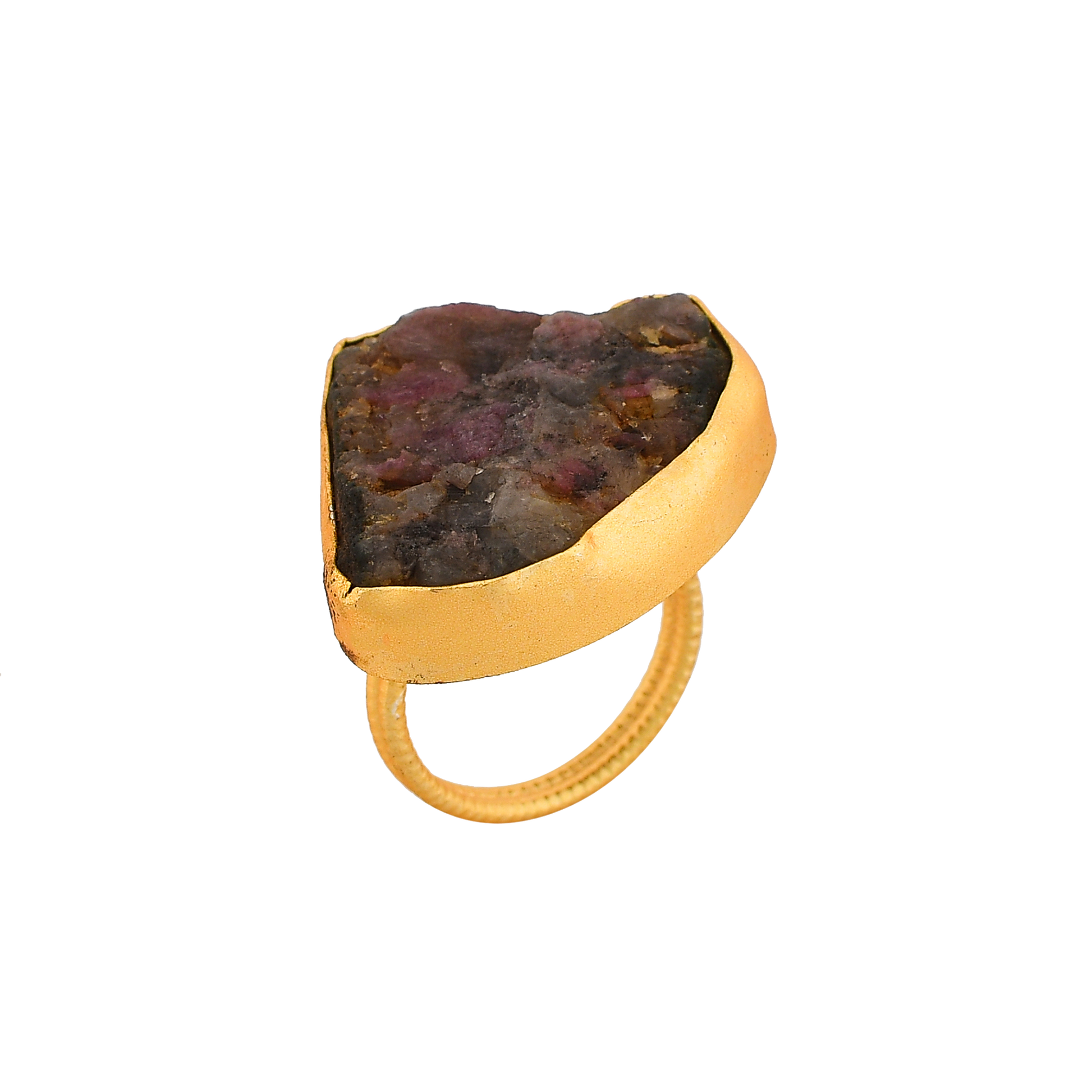 Amethyst Gemstone Adjustable Ring - DeKulture DKW-1050-RGJ