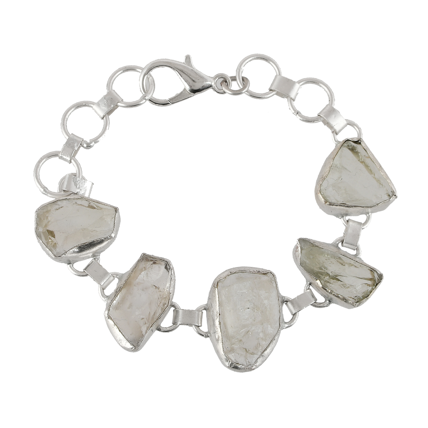 Crystal Quartz Rough Gemstone Stud Earring - DeKulture DKW-1062-SEJ