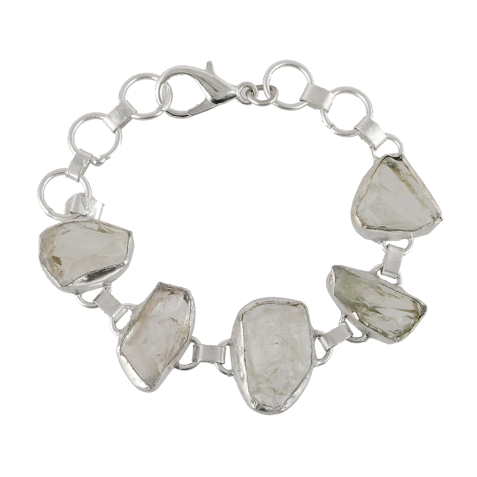 Crystal Quartz Rough Gemstone Stud Earring - DeKulture DKW-1062-SEJ