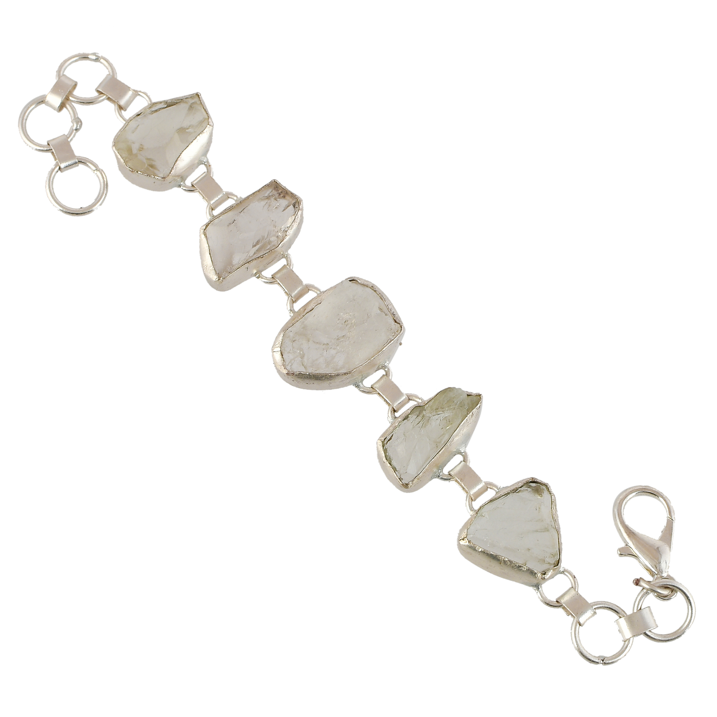 Crystal Quartz Rough Gemstone Bracelet - DeKulture DKW-1063-BRJ