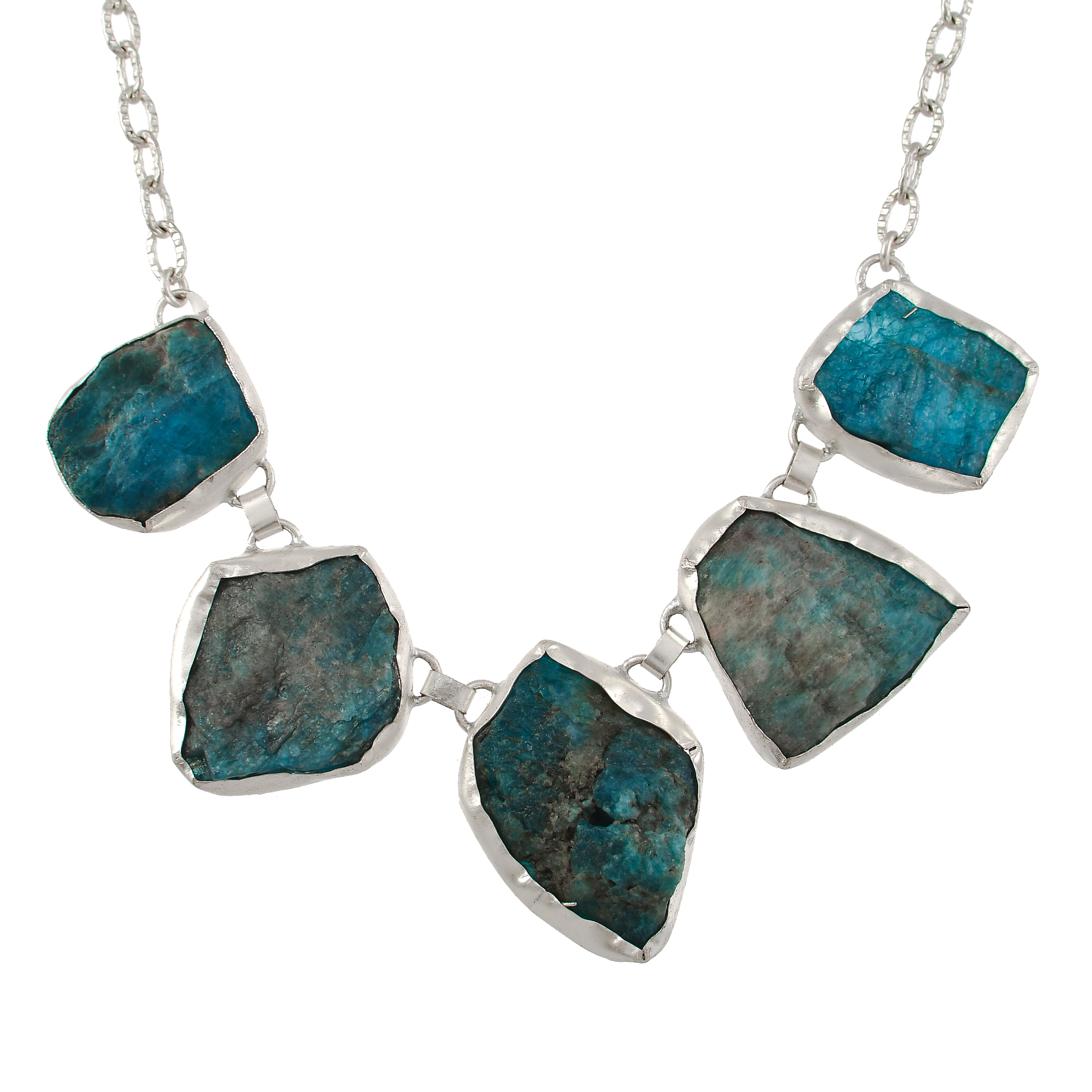 Blue Apatite Gemstone Pendant Necklace jewelry –