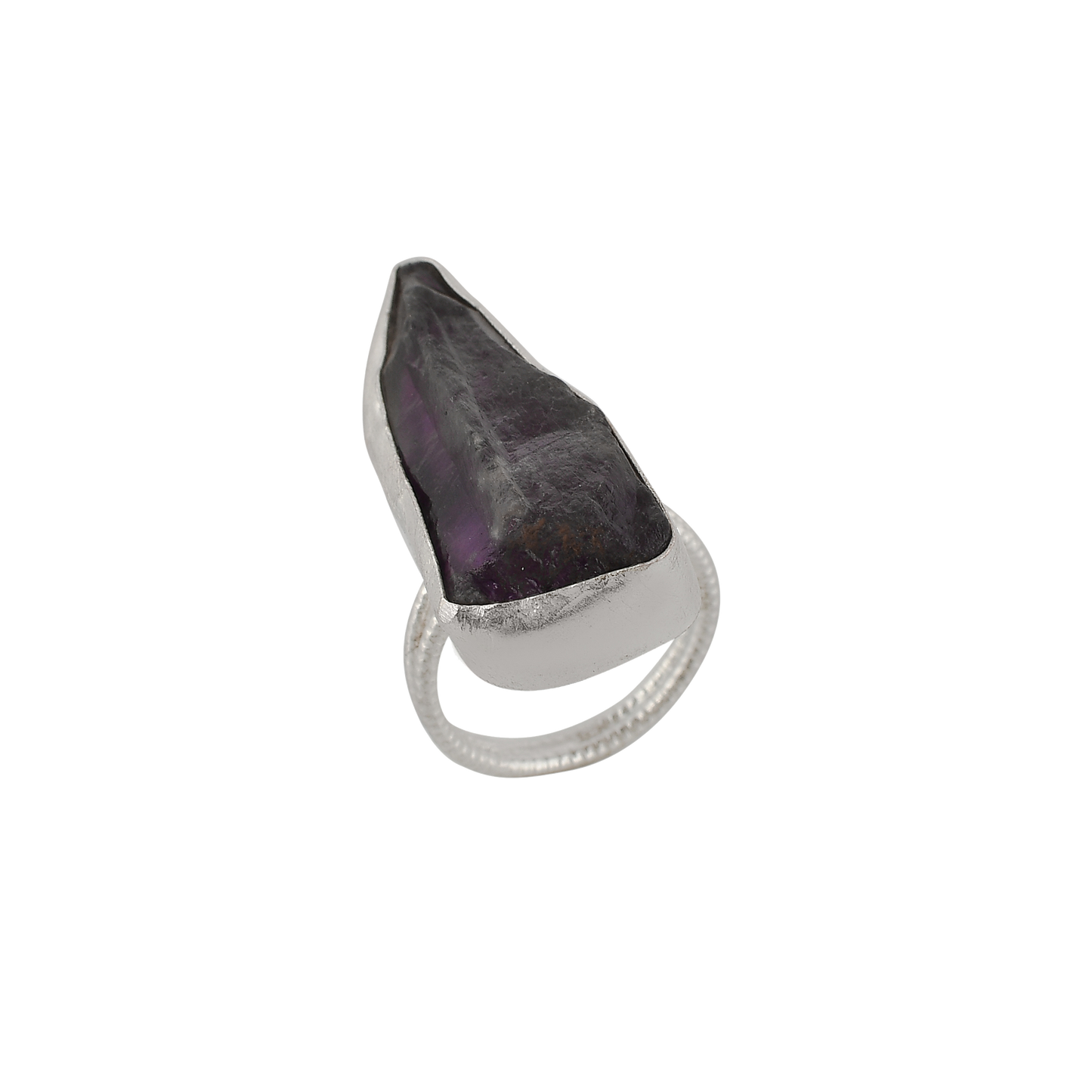 Amethyst Rough Gemstone Ring - DeKulture DKW-1089-RGJ
