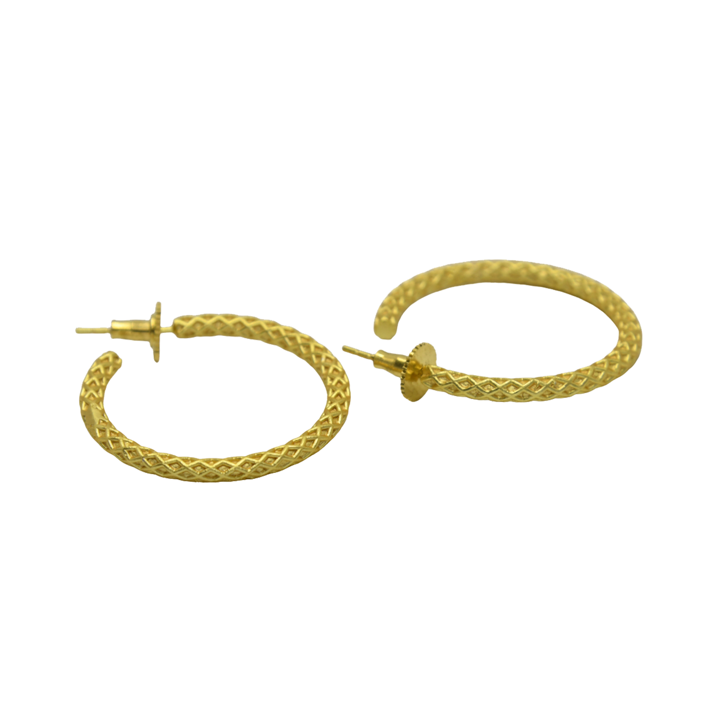 Lotus Leaf Gold Plated Stud Earring - DeKulture DKW-1305-SEJ