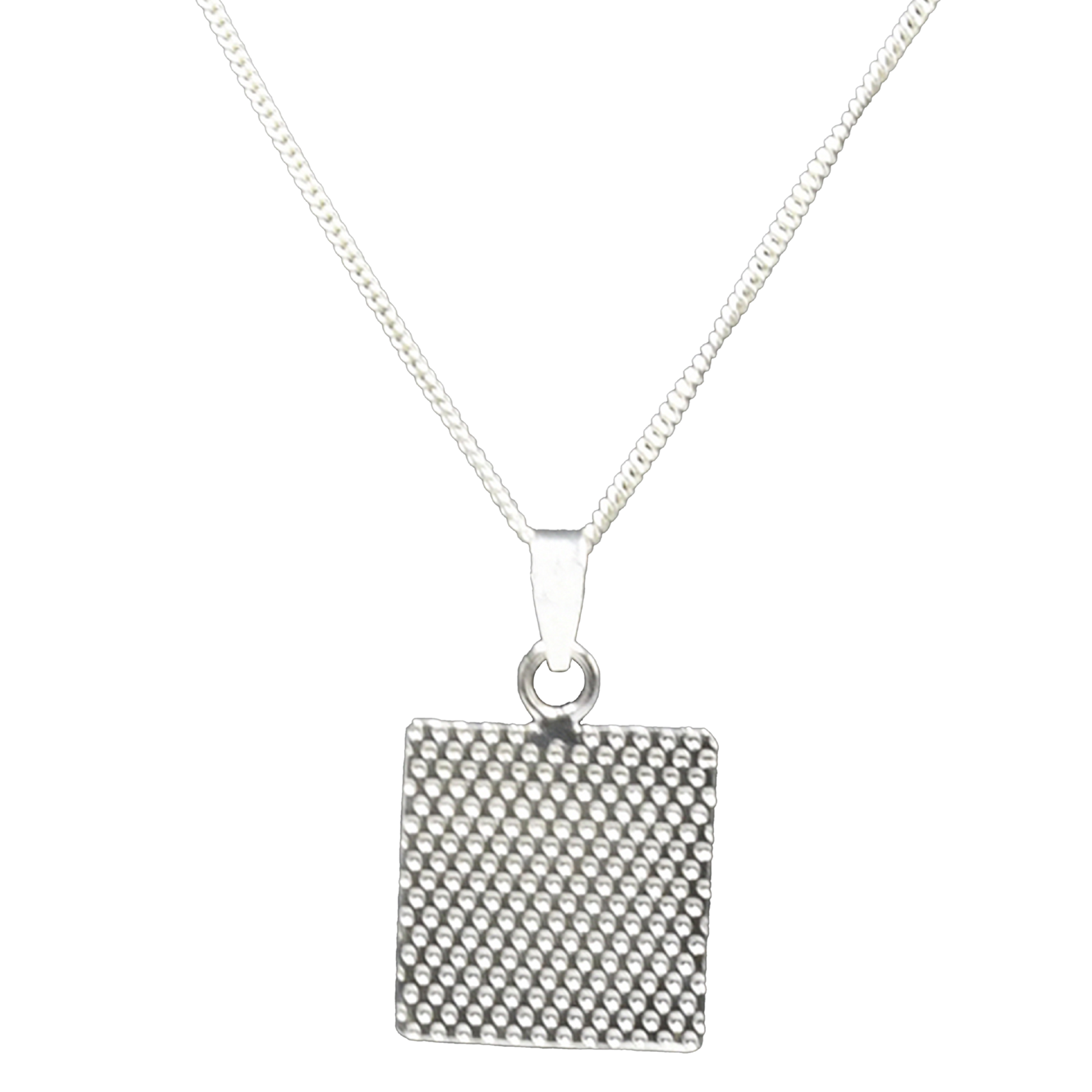 Hammered 925 Sterling Sliver Pendant - DeKulture DKW-1310-NKJ