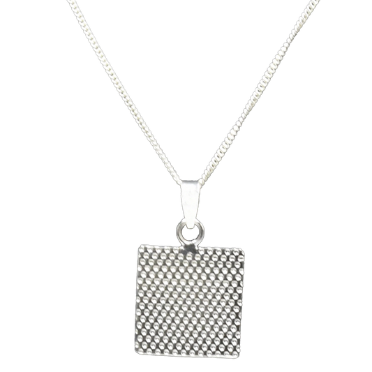Hammered 925 Sterling Sliver Pendant - DeKulture DKW-1310-NKJ
