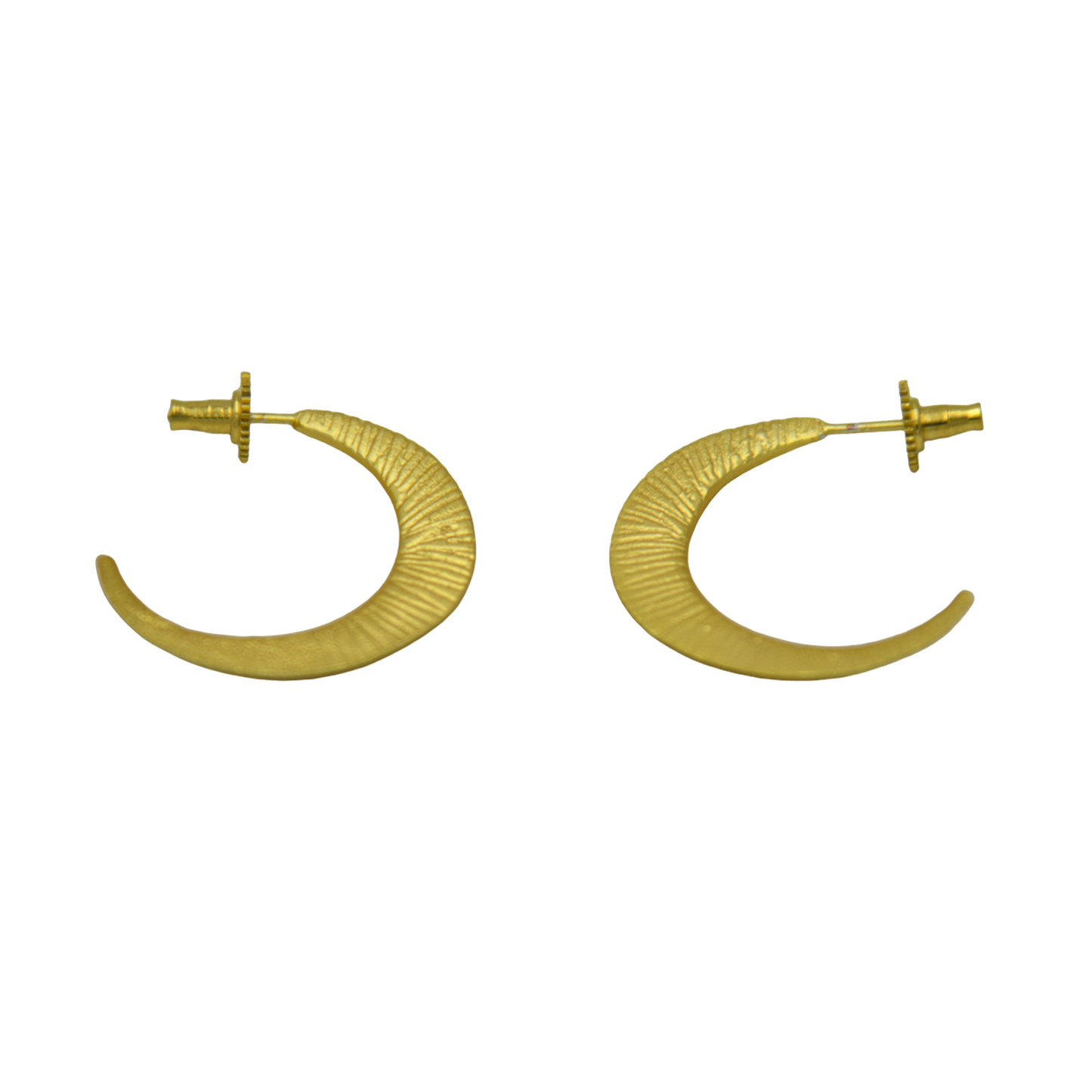 Crescent Moon Brass Earring - DeKulture DKW-1363-SEJ