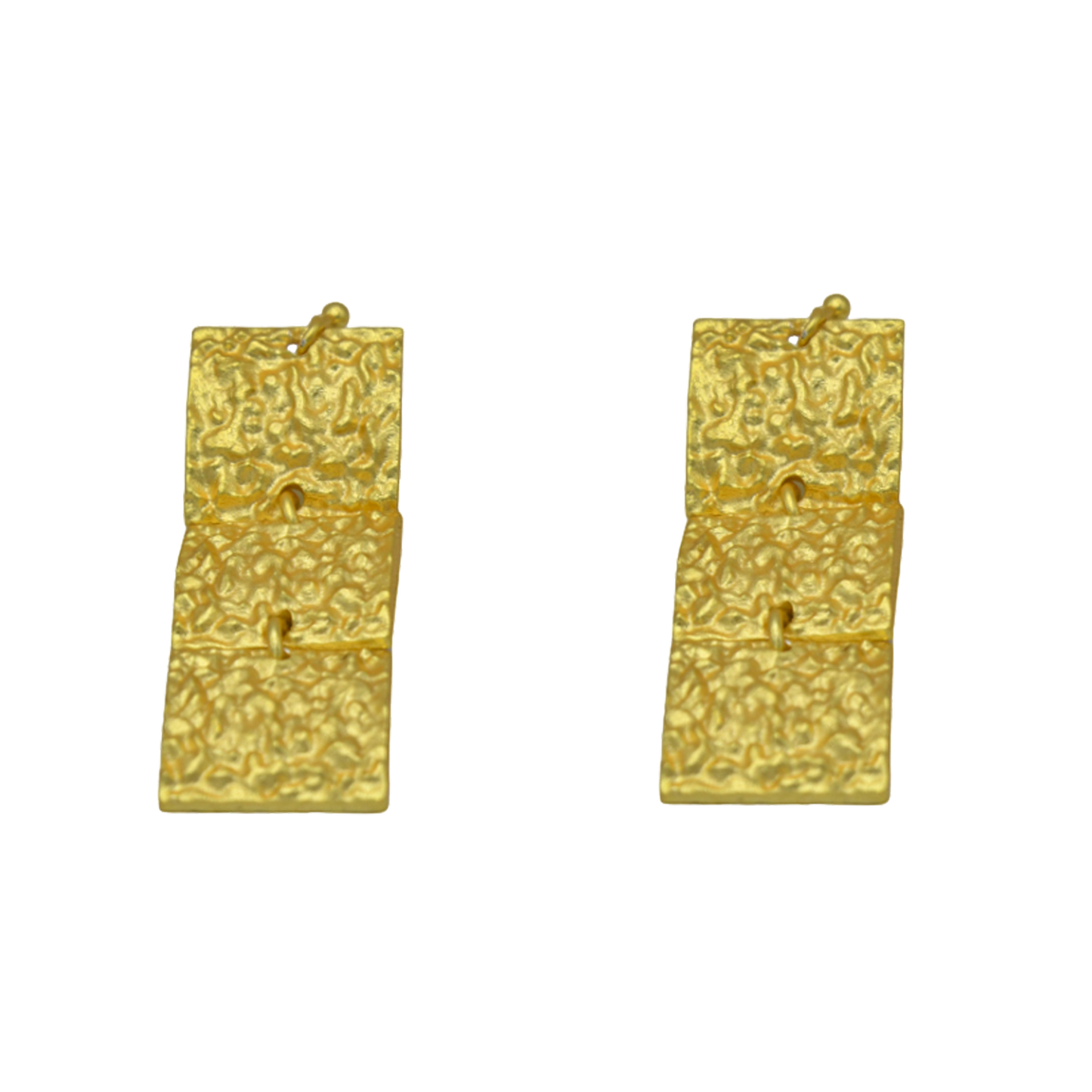 Brass Dangler Stud Earring - DeKulture DKW-1405-SEJ