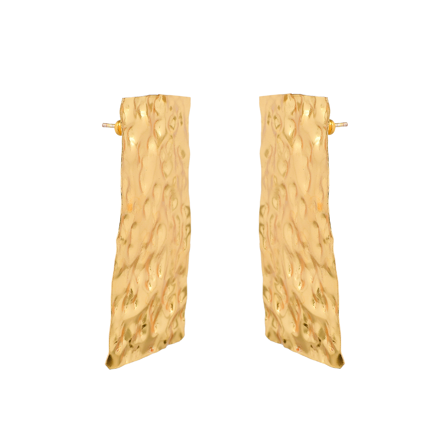 Beautiful Brass Tempest Stud Earring - DeKulture DKW-831-E