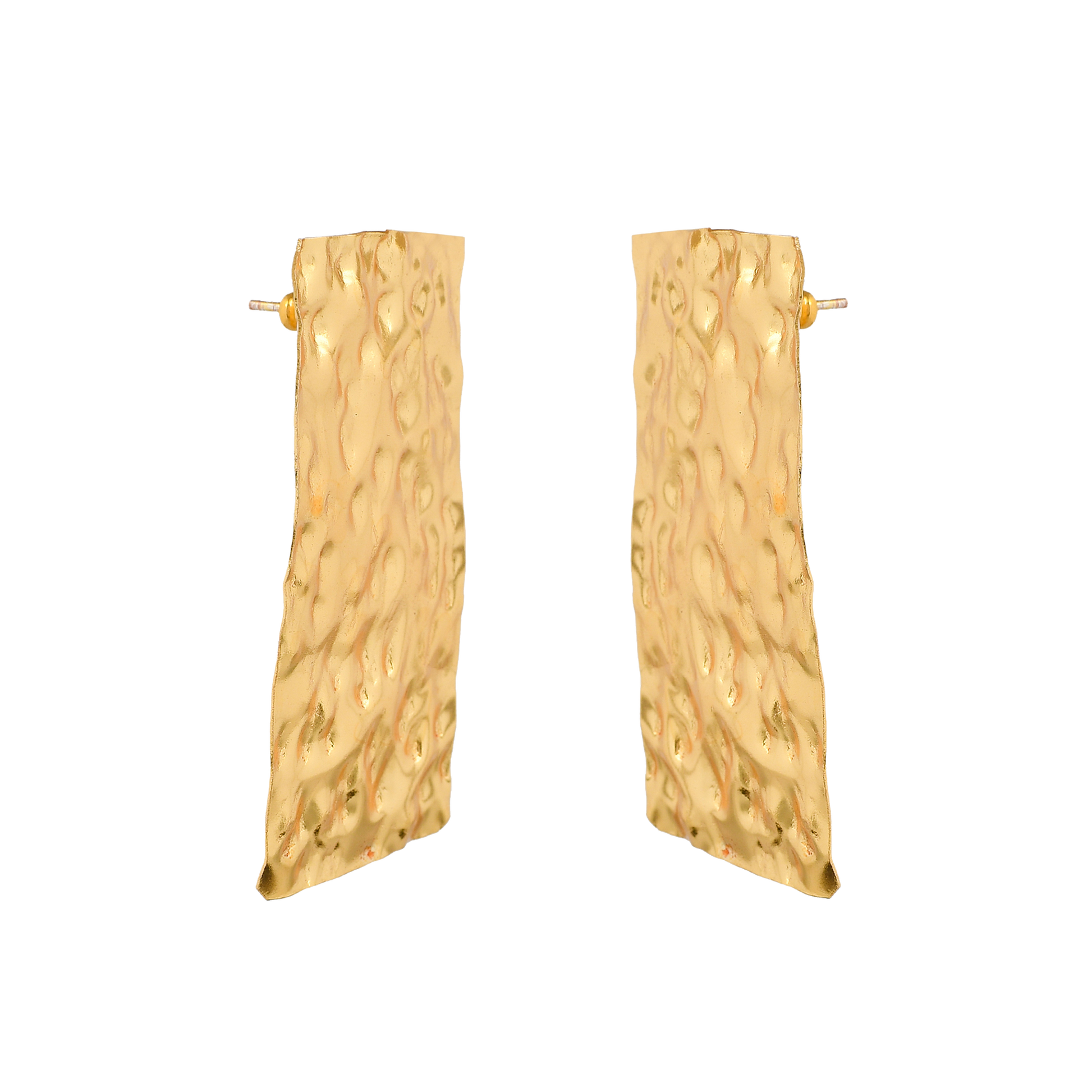 Beautiful Brass Tempest Stud Earring - DeKulture DKW-831-E