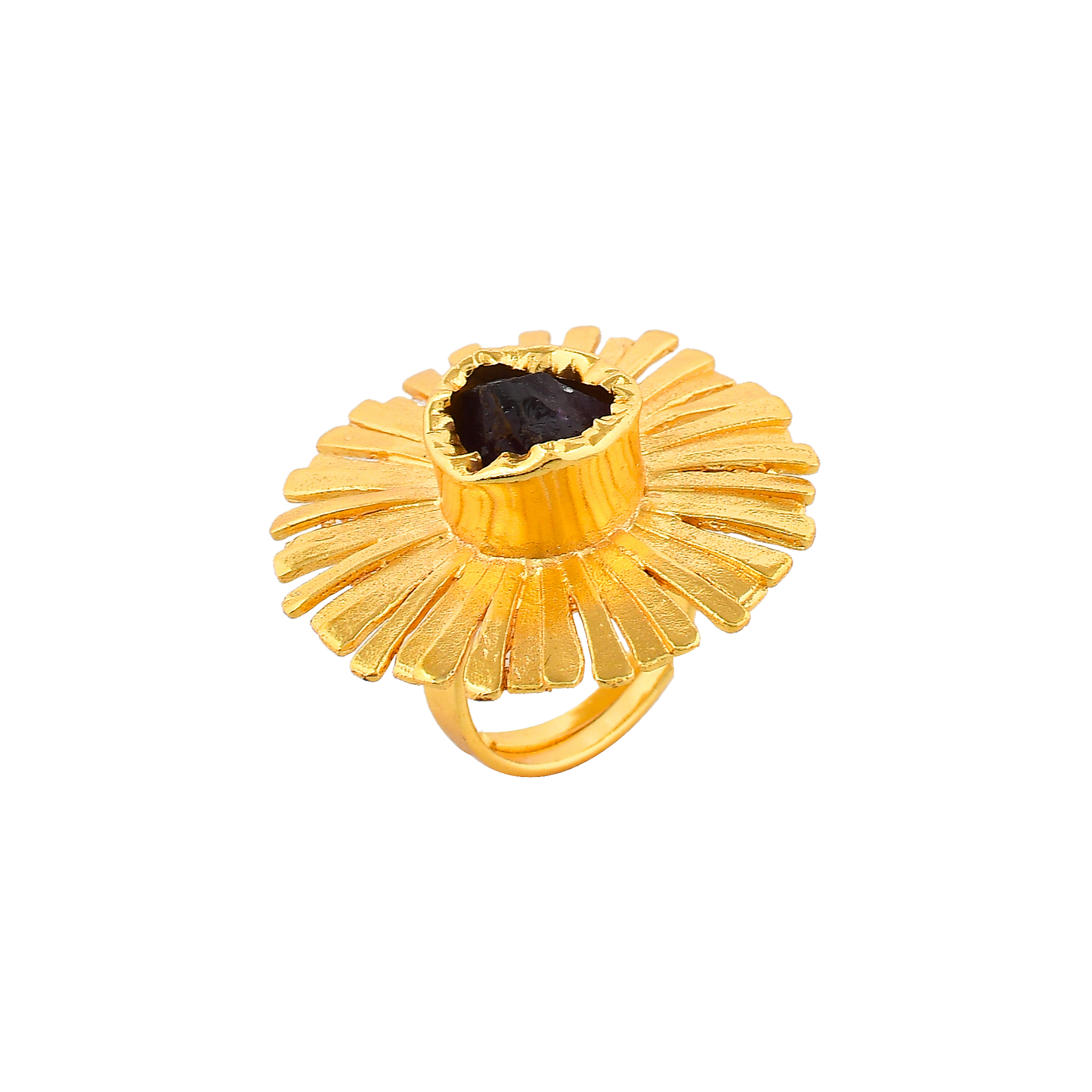 Pearls Brass Floral Stud Earring - DeKulture DKW-840-E