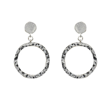 Silver Circle Stud Earring