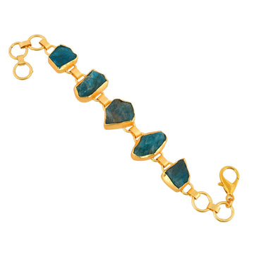 Apatite Rough Gemstone Bracelet - DeKulture DKW-1095-BRJ