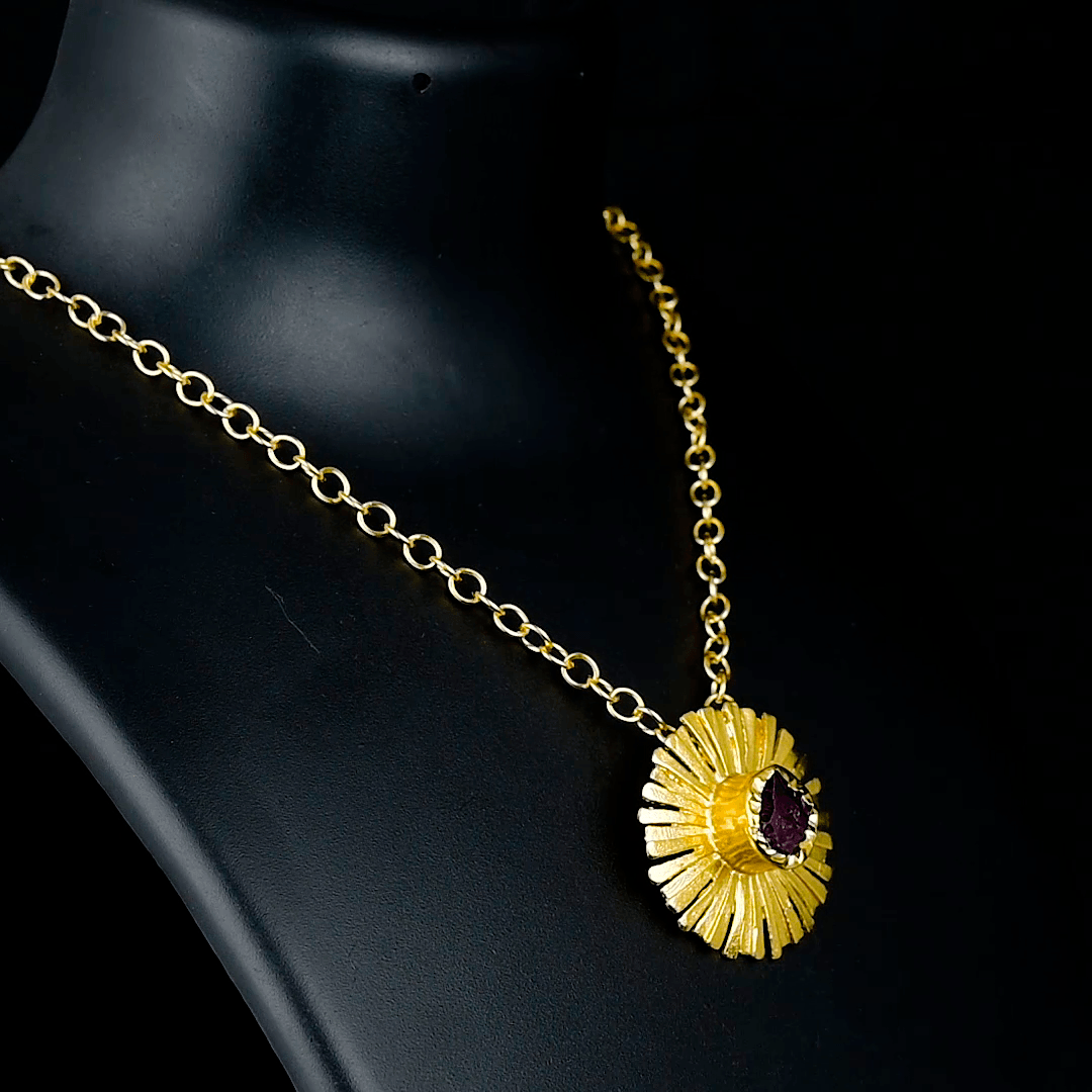 Aquamarine Floral Necklace Fashion jewelry - DeKulture DKW-821-N