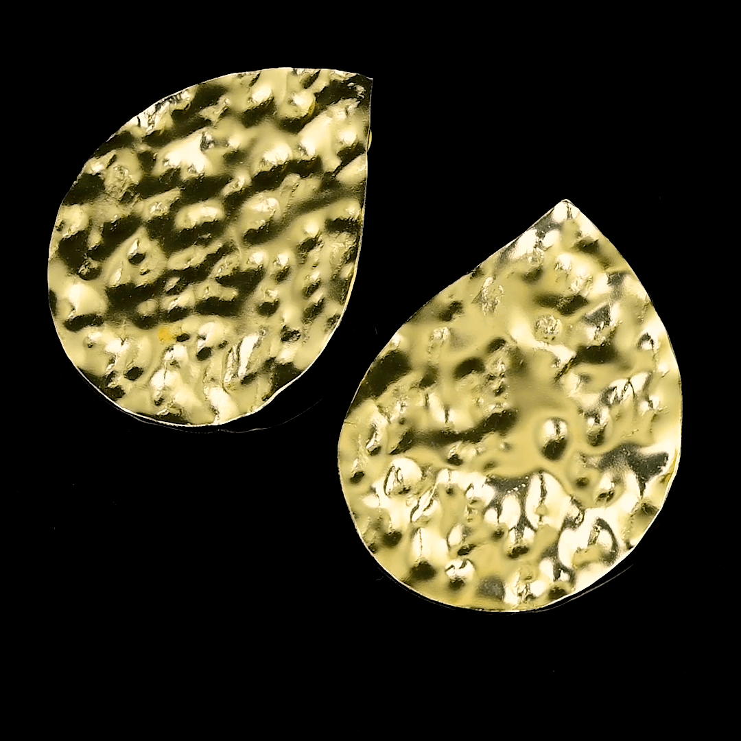 Brass Tempest Stud Earring - DeKulture DKW-819-E