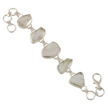 Crystal Quartz Rough Gemstone Bracelet - DeKulture DKW-1063-BRJ