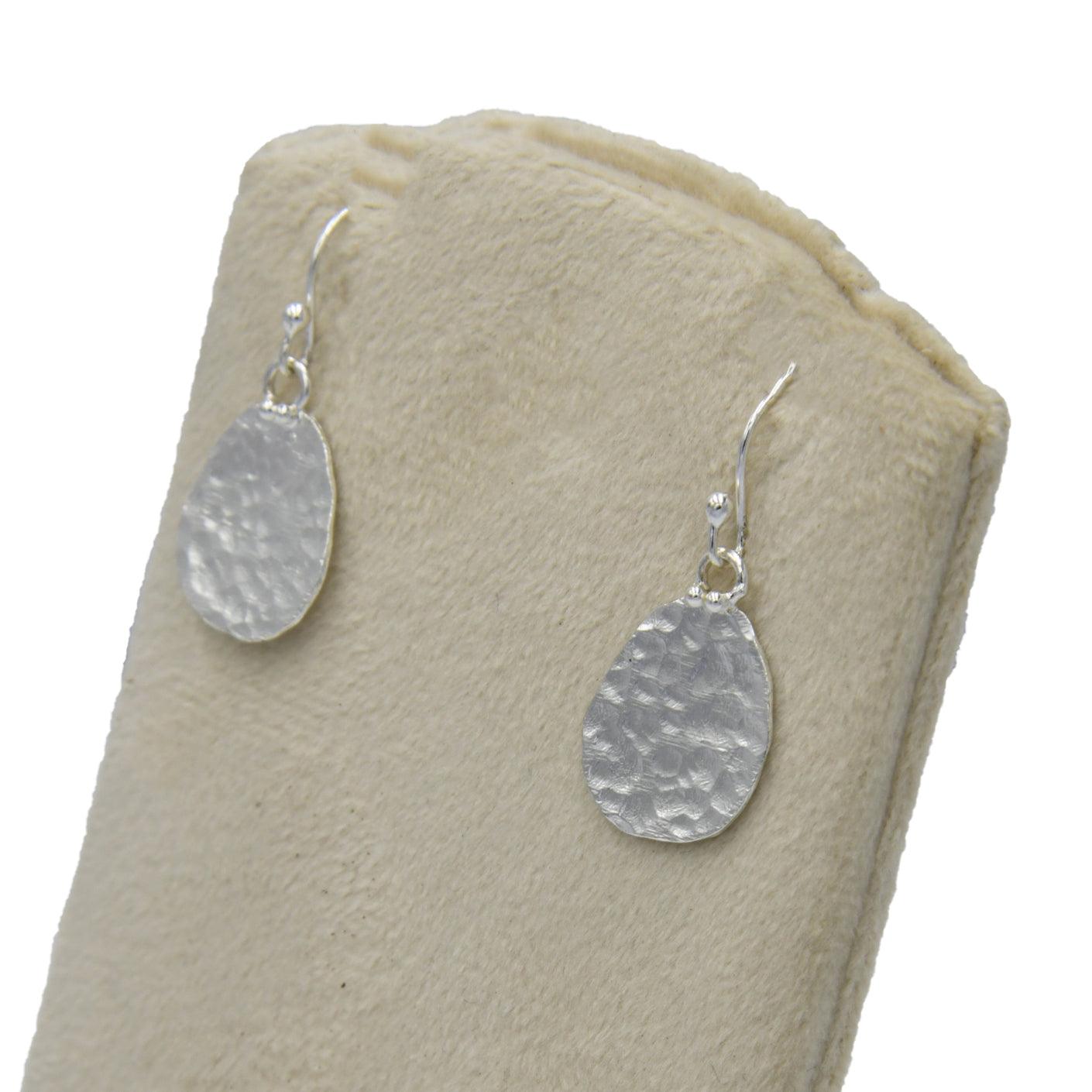 Disk Solid Silver Dangle Earring - DeKulture DKW-1302-SEJ
