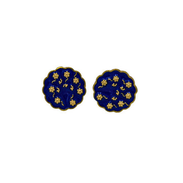 Flower Enameling Cufflinks - DeKulture DKW-1430-CFJ