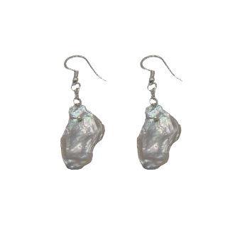 Mabe pearl hook earrings