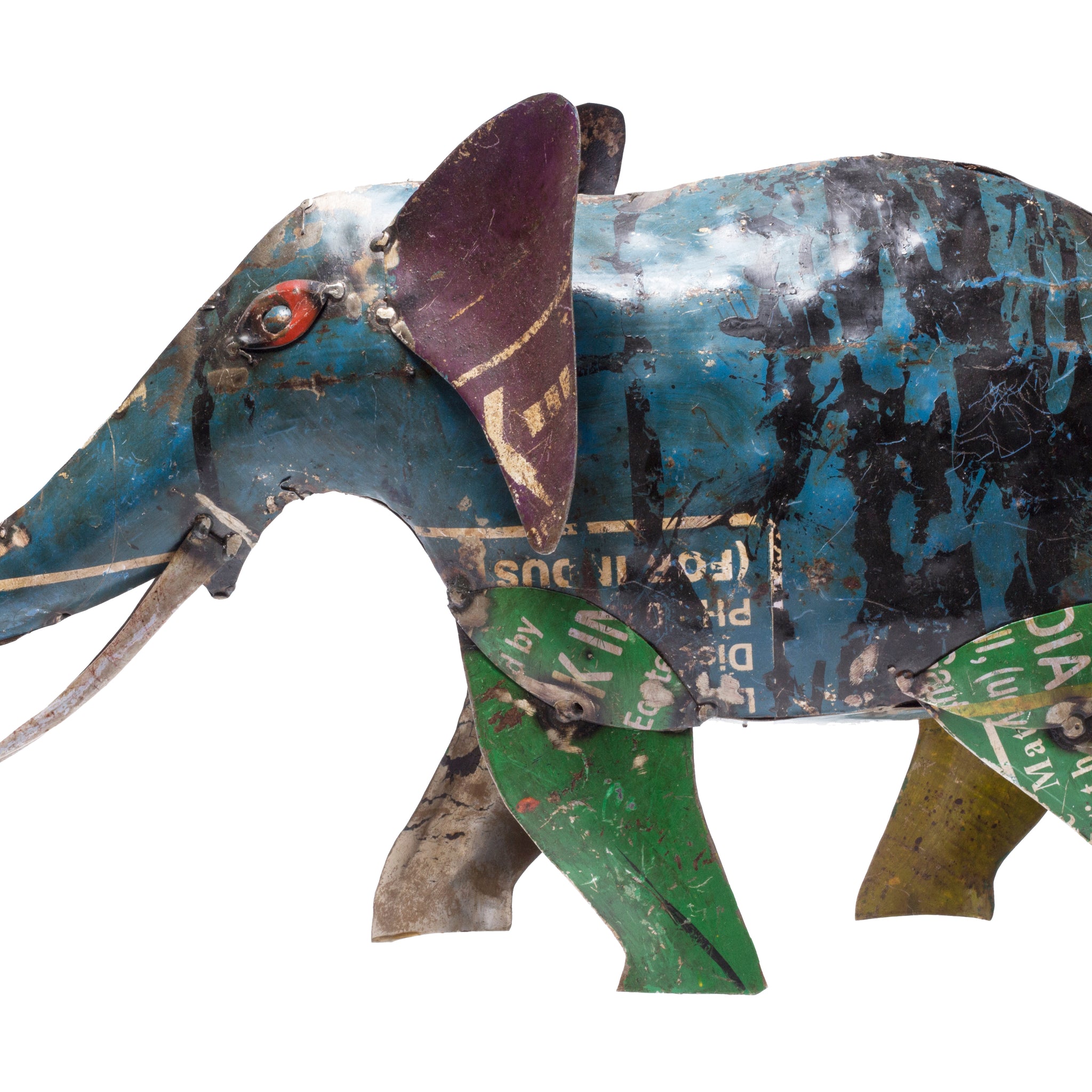 Recycled Iron Elephant (Big)