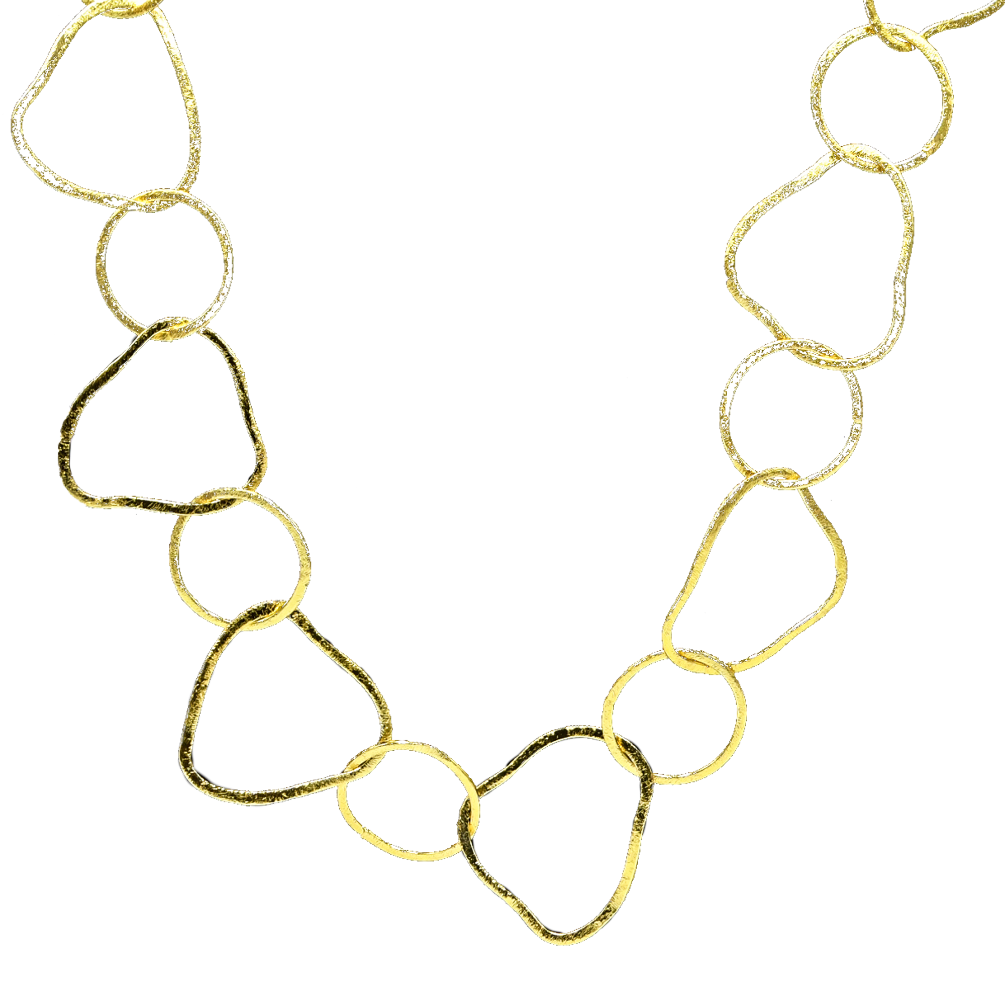 Uneven Brass Gold Plated Chain - DeKulture DKW-1158-GLC