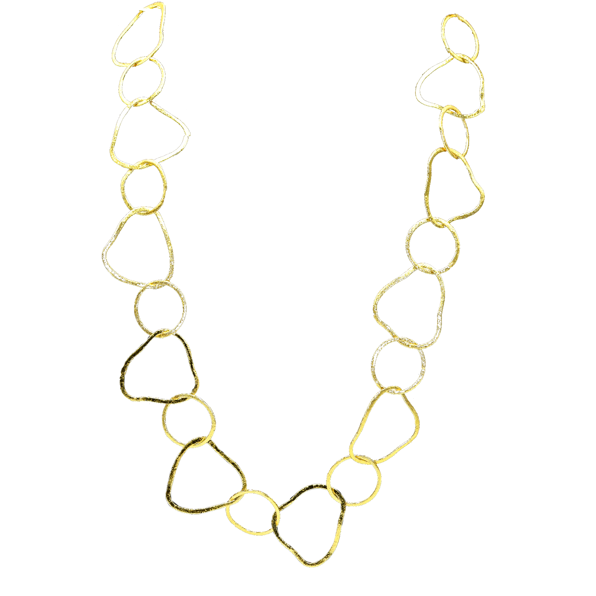 Uneven Brass Gold Plated Chain - DeKulture DKW-1158-GLC