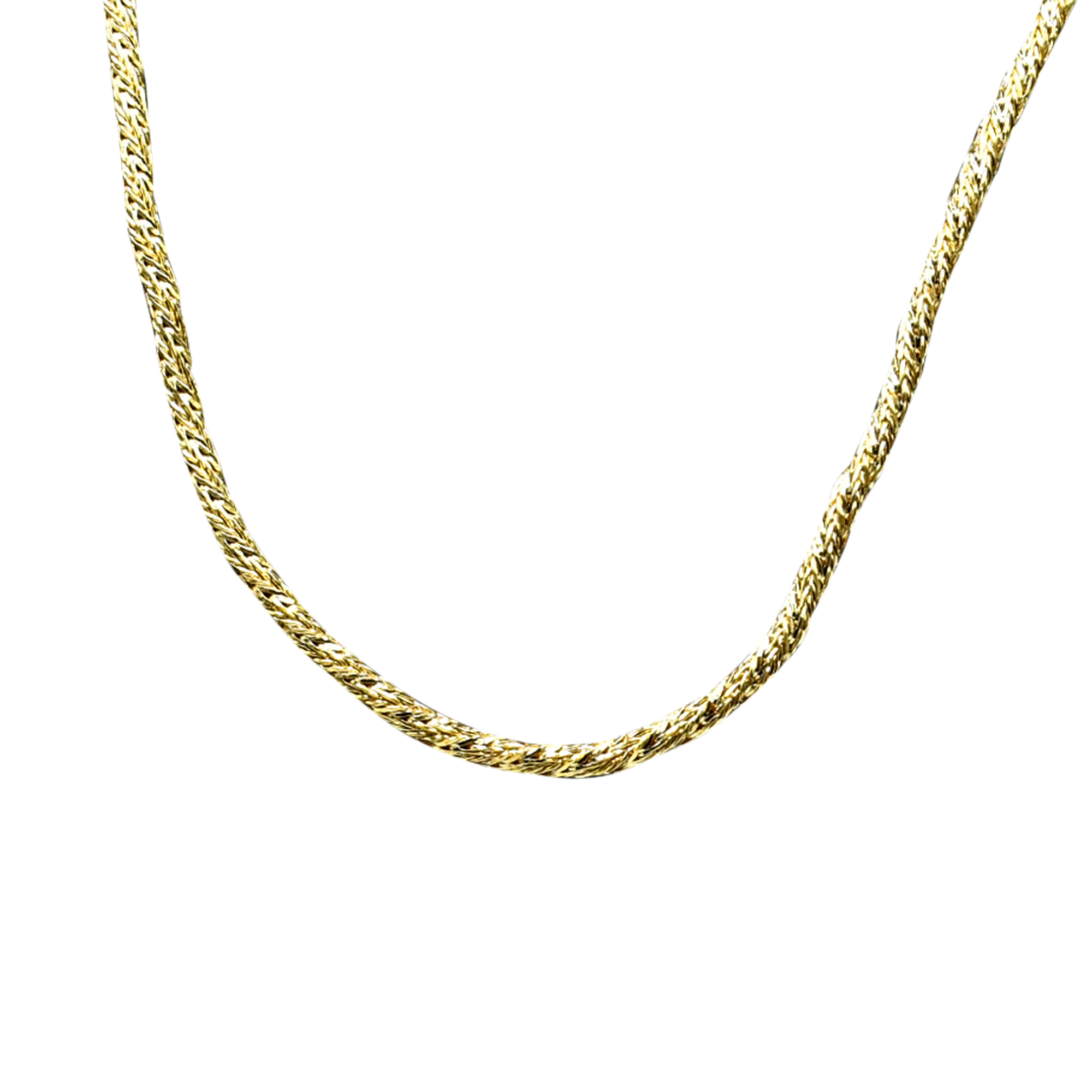 Braided Brass Gold Plated Chain - DeKulture DKW-1159-GLC