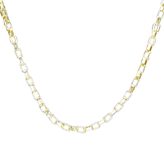 Box Brass Gold Plated Chain - DeKulture DKW-1161-GLC