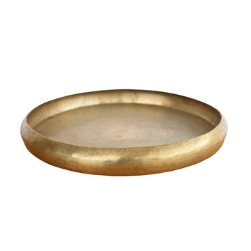 Limited Edition Vintage Bronze Round Edge Thali Plate