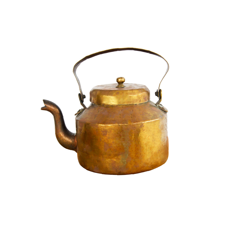 Rare Antique Brass Tea Pot