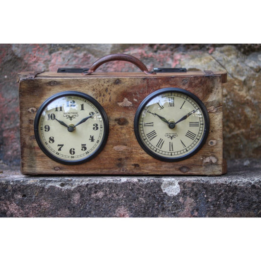 Wood Block Maker Dual Time Clock