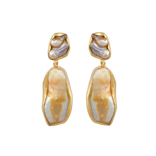 Baroque Pearl Rough Gemstone Ring - DeKulture DKW-1042-RGJ