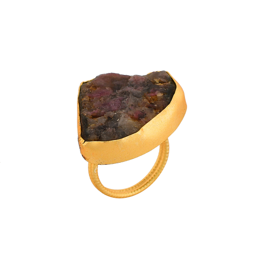 Amethyst Gemstone Adjustable Ring - DeKulture DKW-1050-RGJ