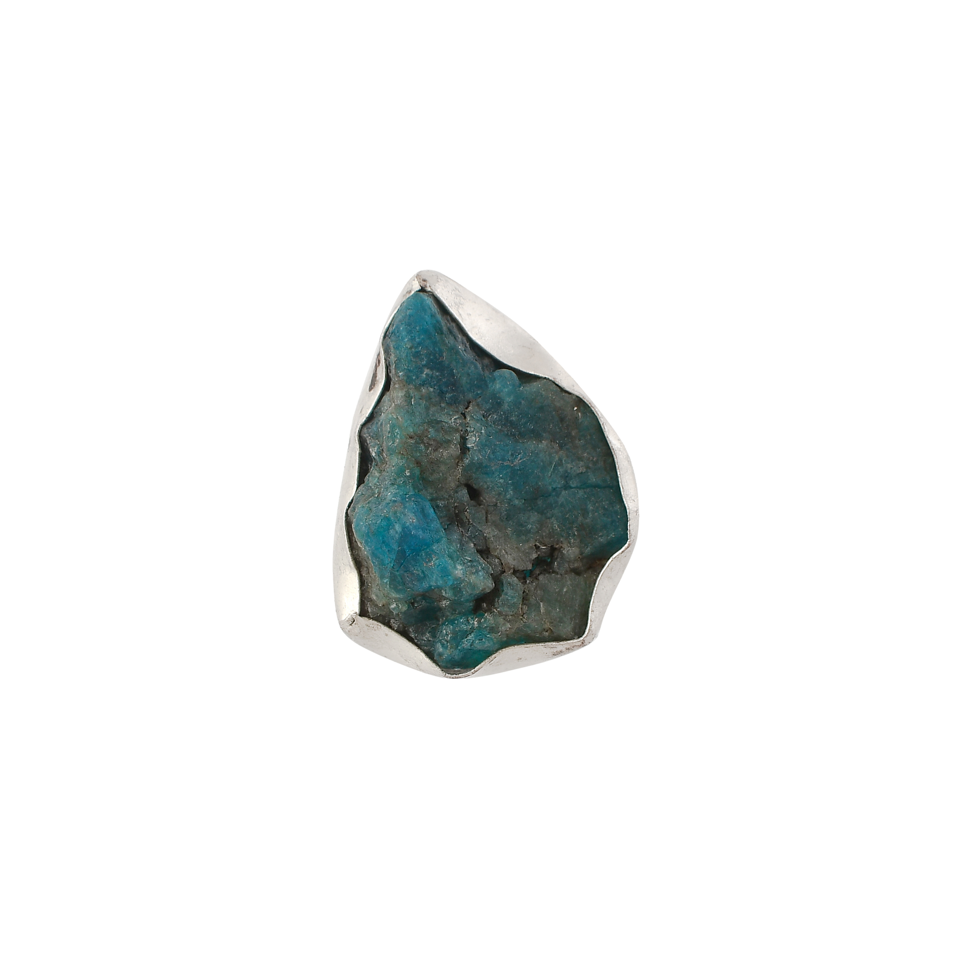 Blue Apatite Gemstone Pendant Necklace jewelry - DeKulture DKW-1076-NKJ