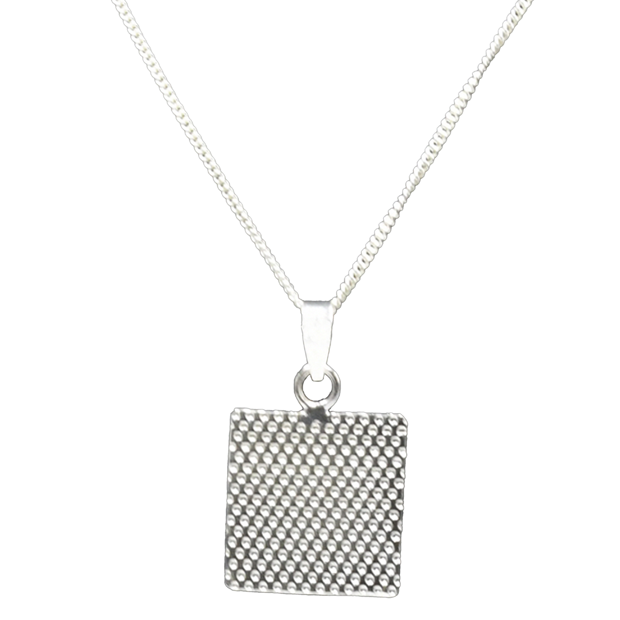 Hammered 925 Sterling Sliver Pendant - DeKulture DKW-1310-NKJ