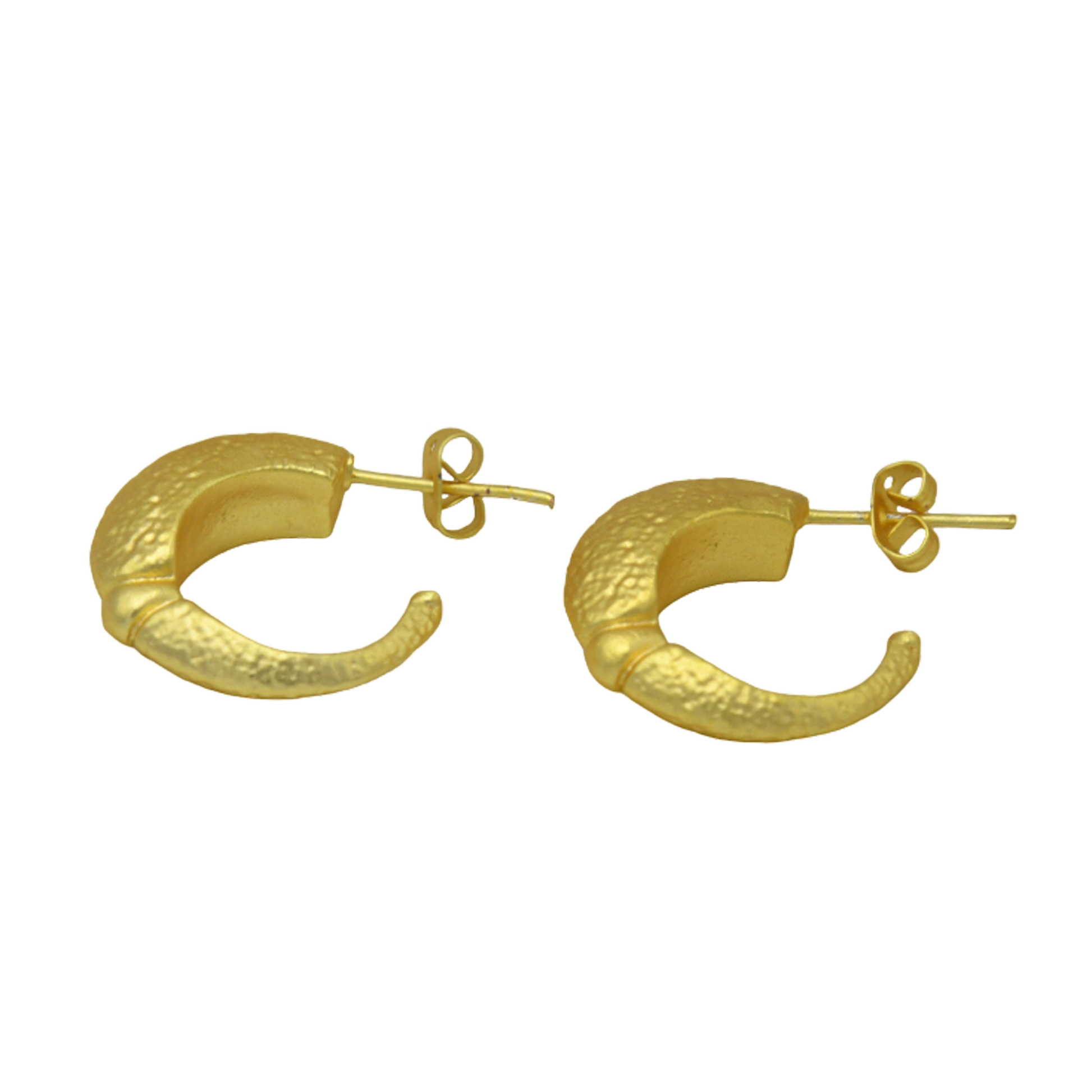 Alien Ship Hoop Flash Gold Plated Stud Earring for Women - DeKulture DKW-1410-SEJ