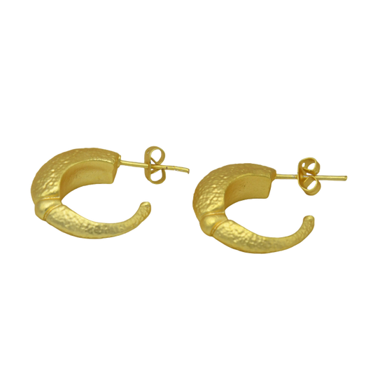Alien Ship Hoop Flash Gold Plated Stud Earring for Women - DeKulture DKW-1410-SEJ
