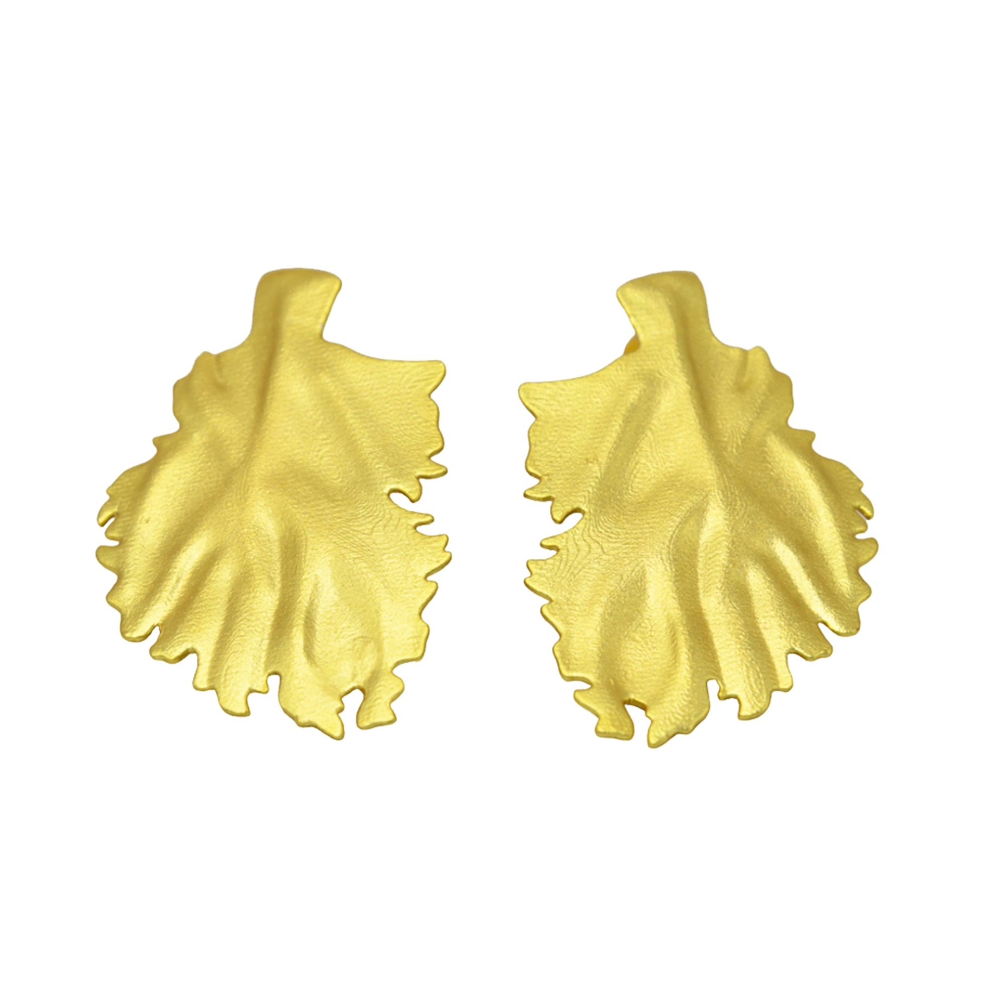 Golden Leaf Stud Earring - DeKulture DKW-1421-SEJ