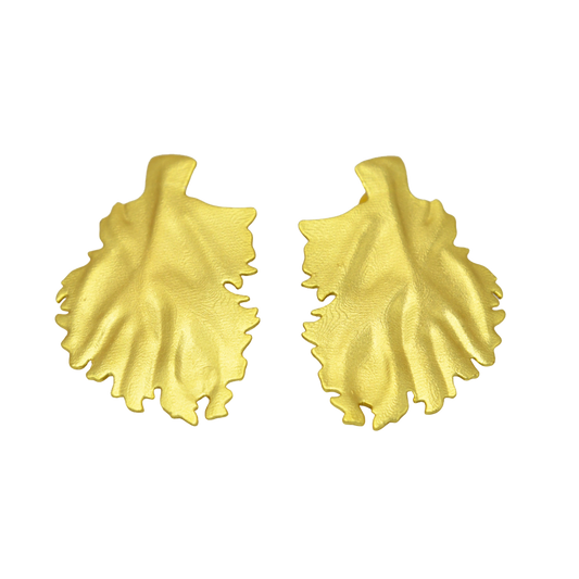 Golden Leaf Stud Earring - DeKulture DKW-1421-SEJ
